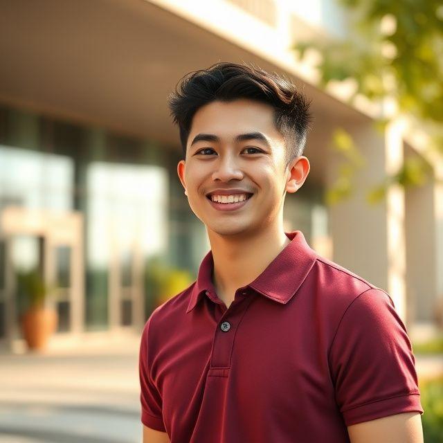 Portrait of Arif, mechatronics student in Melbourne